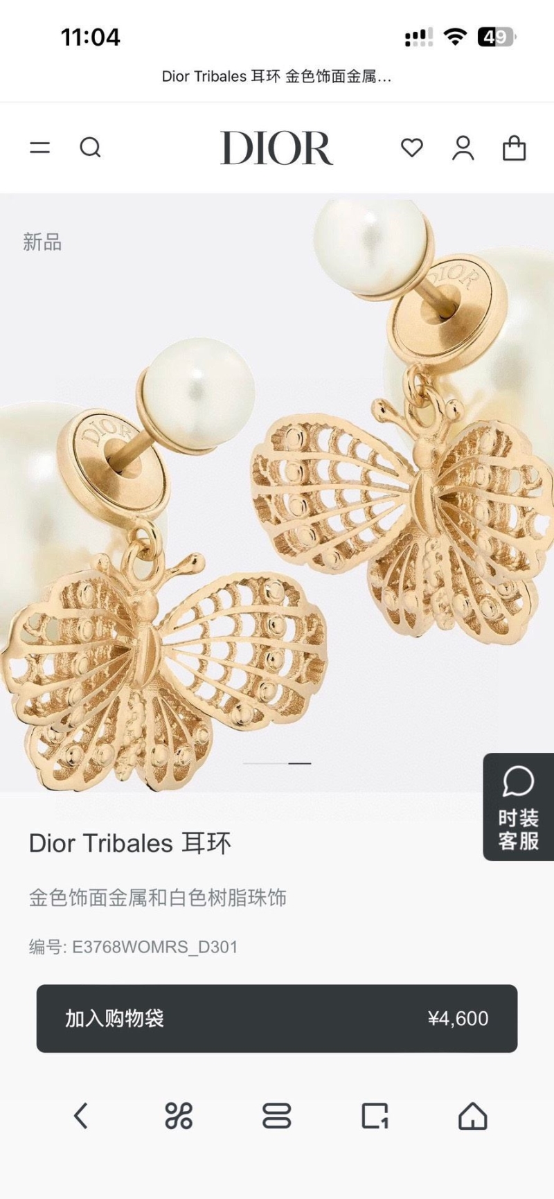 chr1st1an D10r earrings